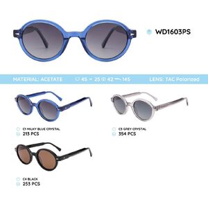 Plastic acetate frame polarized sunglasses WD1603PS