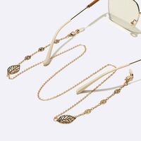 Gold-colored metal non-slip chain, for glasses and masks GL1630