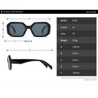 Plastic retro sunglasses Elit 9136-EL