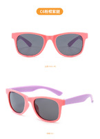 Polarized silicone sunglasses with UV400 protection for kids T22005