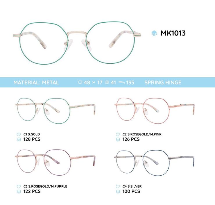 Metal frame with spring hinges for kids MK1013