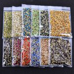 Set of rhinestones with a pointed bottom for repairing and decorating frames and glasses JD0007 (price per pack, minimum order - 3 packs)