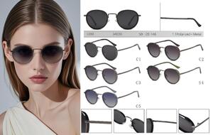 Polarized metal sunglasses for women Leke LK34030