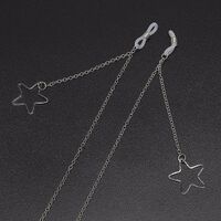 Metal non-slip chain, with a star, for glasses and masks GL372-1