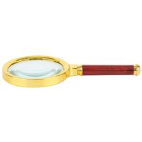 Magnifier, magnifying glass with handle S木柄60-XX-1, diameter: 60 mm, magnification: 10X