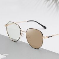 Очки металлические фотохромные с защитой от синего света 9654-GT