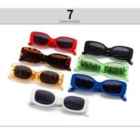 Plastic sunglasses with square lenses and rhinestones Elit 98032-EL