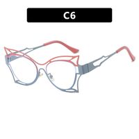 Metal glasses with blue light protection for women 8209-66042-PN