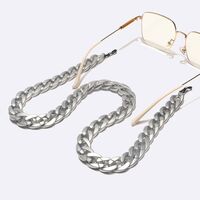 Large size silver plastic non-slip chain, for glasses and masks GL1605