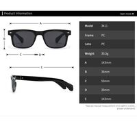 Plastic sunglasses for women Elit 3411-EL