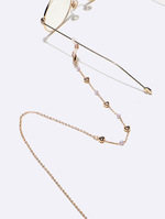 Red rice bead glasses chain with flowers GL1310