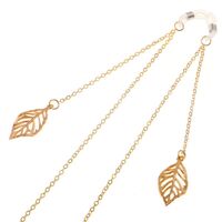 Металлическая нескользящая цепочка, c листом, для очков и масок GL100