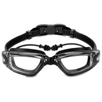 Swimming waterproof anti-fog goggles with earpugls, diopters from -1.50 to -6.00, 8300-YU