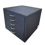 Desktop office box - display case for frames and glasses, textile coating, for 60 slots JS-C190813