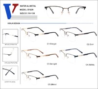 Оправа металлическая полуободковая с флексом D1029-DA