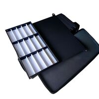 Mobile box (suitcase, trunk, organizer, display case) on wheels for frames and glasses for 225 slots JS-C230517