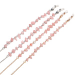 Natural pink crystal glasses chain GL1202