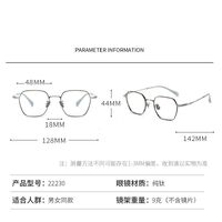 Metal pure titanium frame SANTA 纯钛22230