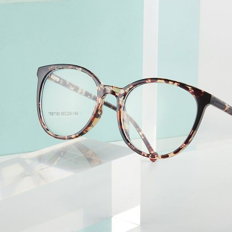 TR90 plastic frame or glasses with blue light protection, with spring hinges FA87183