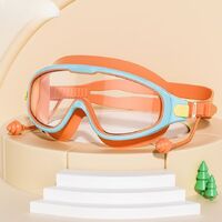 Swimming waterproof anti-fog goggles for kids (3-14 years), with earplugs and box, CF030-YU