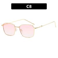 Metal glasses with blue light protection for women 9526-PN