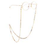 Gold-colored metal non-slip chain, for glasses and masks GL883