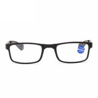 Plastic reading glasses 8017防蓝光 with Blue ray cut protection and case, diopters from -4.00 to +4.00, RMC=62-64
