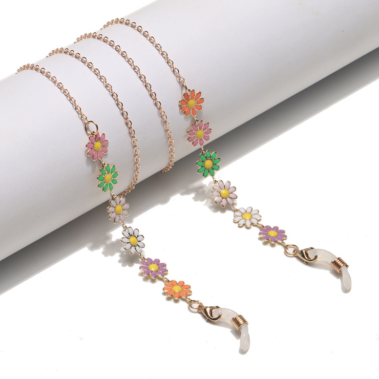 Black metal glasses chain GL1420