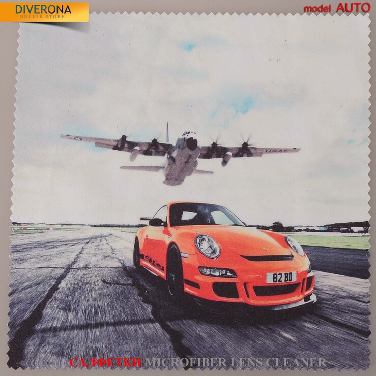 Салфетка для очков из материала микрофибра, плотный материал AFRICA