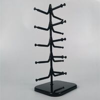 Plastic tabletop glasses stand for 5 slots 可拆卸001