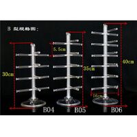 Tabletop acrylic glasses stand for 3 / 4 / 5 / 6 slots B04B05B06