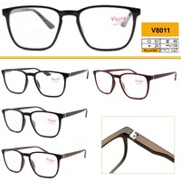Ready-made plastic frame glasses Vizzini V8011, lens white, diopters from -4.00 to +4.00 (stap 0.25 +and-)