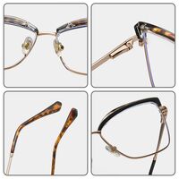 Оправа для очков комбинированная (металл + TR90) с защитой от синего света, с флексом FA87270