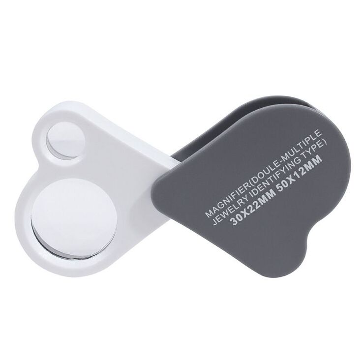 Folding magnifier 2212-XX, dimensions: ⌀22 mm, magnification: 30X