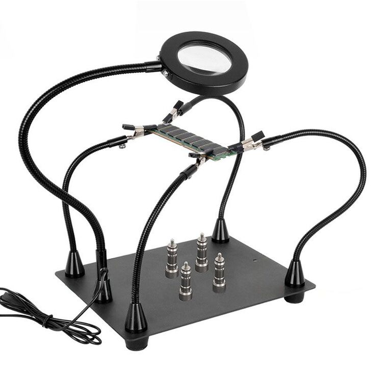 Tabletop multifunctional magnifying glass with backlight W608-XX, magnification: 5X