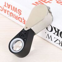Folding magnifier with universal backlight 7802-10倍-XX, diameter: 21 mm, magnification: 10X