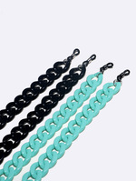 Set of two gold and silver glasses chain with natural turquoise stones GM143