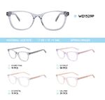 Plastic acetate eyeglasses frame for women with spring hinges WD1529P