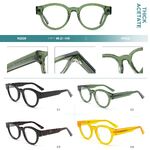Plastic frames for glasses, thick acetate Big City H2838
