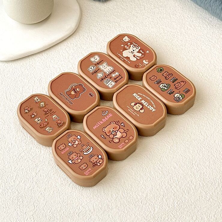 Мини-набор для мягких контактных линз  TZ022八款棕盒熊