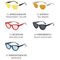 Polarized plastic TR90 sunglasses with UV400 protection 6012-GT