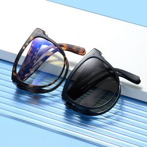 Photochromic portable glasses with protection Blue Cut KY6105-4变色