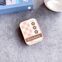 Soft contact lens kit XY5048黑盒咖盒花图