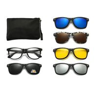 Оправы El Dorado с комплектом поляризационных солнцезащитных насадок на магните 2208A 每套5件