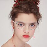 Оправа для очков комбинированная (металл + TR90) с защитой от синего света, с флексом FA87087