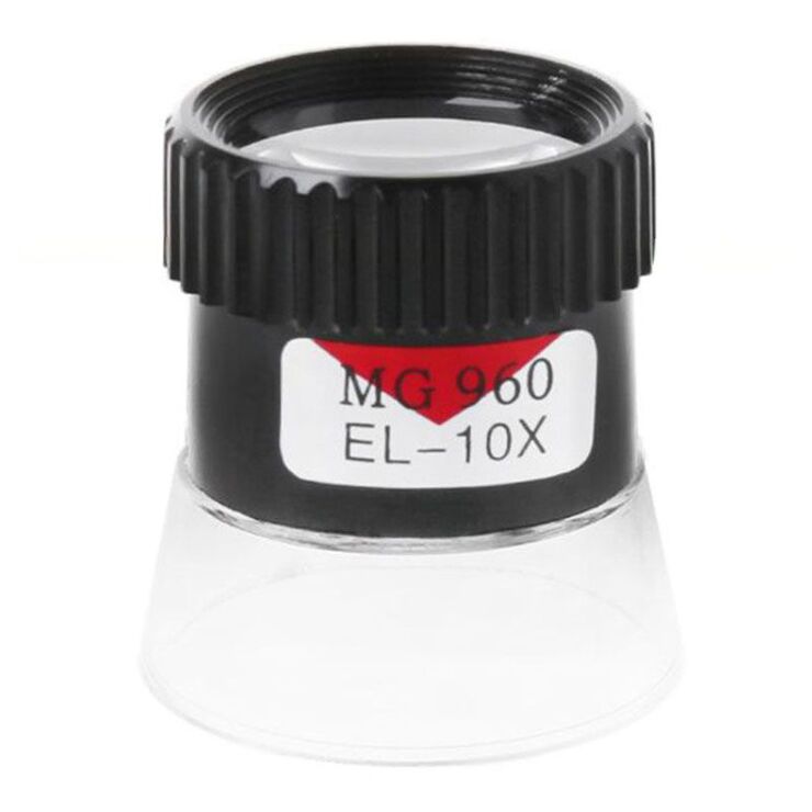 Portable pocket magnifier 13098, diameter: 25 mm, magnification: 10X