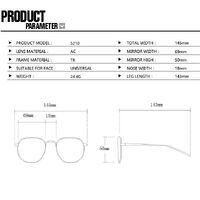 Plastic TR90 glasses with blue light protection for women 5210-PN