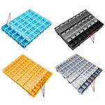 Plastic multi-compartment box, organizer for storing glasses accessories DHNTZK5B, 24 to 48 compartments