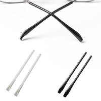 Plastic glasses sleeves, length 72 mm, hole 1.4 mm (price for a  pair)