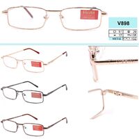 Eyeglasses in a metal frame with case tube Vizzini 898 quality class I Diopter: +0,25 to +6,00 (step 0,25)
